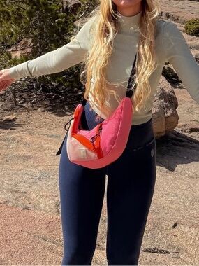 FP nothing but net Pink and Orange Crossbody Sling Bag -